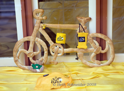 Bike made of bread in Cuneo, Italy