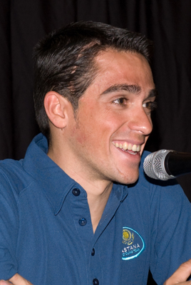 Alberto Contador speaking