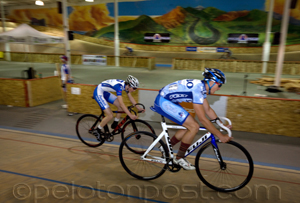Cyclists on track