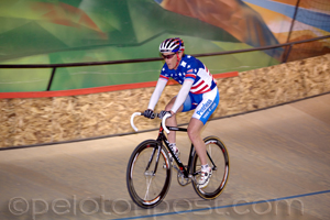 Cyclist racing intervals