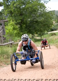 Two hand cyclists