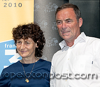 Jeannie Longo and Bernard Hinault