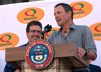 Lance Armstrong and Davis Phinney Lance Armstrong and Davis Phinney