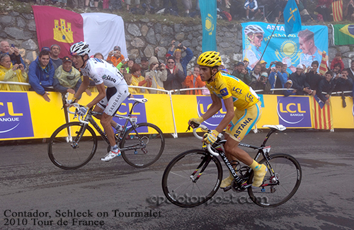 Race leader Alberto Contador in 2010