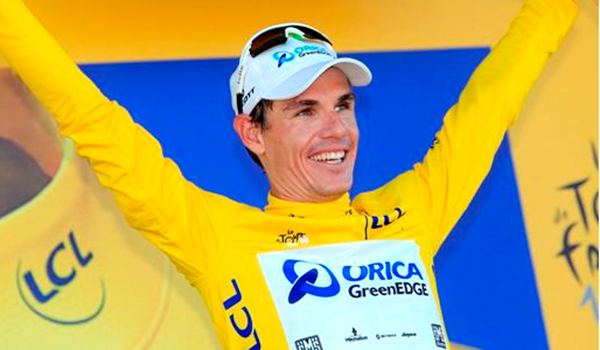 Daryl Impey in Yellow